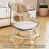 Taburete Pequeño con Ruedas Universal para Uso en Casa con Bebé Niño Pequeño Costura Hermosa Respaldo Pequeño Banco Silla Pequeña Dormitorio Sala de Estar Cambiar Zapatos Taburete Bajo