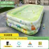 Piscina Inflable, Piscina Casera para Niños, Piscina de Juegos para Bebés, Tobogán de Agua Plegable Grande para Patio Exterior de Adultos