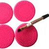 Ferramentas de maquiagem escova de lavar rosto almofada de escova de lavar silicone peça de escova de lavar silicone pincel de maquiagem almofada de limpeza silicone almofada de silicone cor