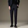 Ropa de Hombre Fengshe / Primavera y Otoño Cintura Elástica Oculta Pantalones Casuales Juveniles Pantalones de Vestir para Hombre Pantalones Largos para Hombre para el Trabajo
