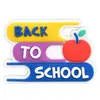 Temporada de Volta às Aulas Adesivo Macio de PVC Patch Acessórios DIY para Capa de Celular Transfronteiriço College Desenho Animado tamanho pequeno Patch Plano
