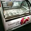 Vitrina Refrigerada por Aire para Helados, Congelador Comercial, Mostrador de Helados Tipo Cubeta, Congelador para Paletas Hechas a Mano