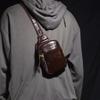 Bolso Bandolera Retro para Hombre Bolso Deportivo para el Pecho Bolso para Teléfono Móvil Bolso Pequeño de Hombro para Viajar Estilo Japonés Casual Mini Mochila Pequeña Tendencia
