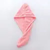 Gorro de Coral Fleece para Secar el Cabello Espeso Absorbente de Agua Toalla Seca para el Cabello Gorro de Baño Lindo de Microfibra Toalla Seca para el Cabello Pañuelo para Limpiar la Cabeza Venta al por Mayor