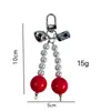 Nuevo Colgante de Cuentas de Cereza de Colores Hebilla de Cremallera Colgante Exquisito de Nicho para Bolso Llavero Colgante para Teléfono Móvil