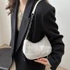 Moda popular 2024 temperamento simples corrente quadrado cor sólida diagonal axila moda feminina ombro pequeno quadrado para mulheres