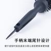 Suministro directo de fabricantes peine de tubo de aluminio negro para damas peine estilo pera con hebilla caliente para secado con soplado peine de cerdas para el hogar peine de rodillo