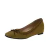 Zapatos de Ballet para Mujer Primavera/Verano 2026 Nuevos Zapatos de Noche con Tacón Oculto Slip-on Par con Faldas Zapatos de Boca Baja Versátiles Mocasines