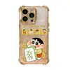 Funda de teléfono Mahjong Shin-chan adecuada para Apple 17 Pro Max, iPhone 15/14, airbag en las cuatro esquinas, 16 transparente, 8 silicona