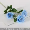 Flores para Decoración de Boda Camelia Floral Azul Flor de Cerezo Centro Comercial Flores para el Hogar Arreglo Floral de Boda Flores para Guía de Carretera