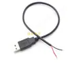 Cabo de carregamento USB macho de 1 metro 1m cabo de alimentação de cabeça única cauda descascada solda de estanho cabo de dados fio de solda para barra de luz LED