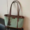 Bolso Tote de Moda Estilo Coreano para Mujer 2025 Nueva Moda Versátil Gran Capacidad Bolso de Hombro Simple Casual para Viajeras