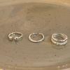 Anillo Minimentary Estilo Nicho Sentido del Diseño Plata Brillante Anillo de Alta Gama Temperamento Femenino Combinación con Todo Apertura Ajustable Nuevo Artefacto