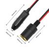 Cable de extensión para encendedor de cigarrillos eléctrico de coche cuadrado de 1,31 pulgadas, suministro de energía para automóvil, cable de funda para encendedor de cigarrillos