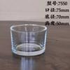Taça de Vela de Aromaterapia Personalizada Transparente Simples Porta-Vela de Vidro Taça de Vela Taça Vazia Enfeites de Decoração para Casa Atacado