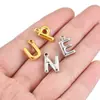 Colgantes Populares Transfronterizos de Acero Inoxidable con Letras, Collares y Pulseras Dorados al Vacío que No se Desvanecen, Accesorios para Joyería Hecha a Mano DIY