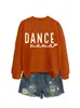 Dance Mama Amazon Ebay Site Independente Casual Simples Versátil Feminino Outono e Inverno Novo Moletom com Gola Redonda