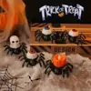Decoración de Halloween Linterna de Calabaza Adornos Luces de Vela Digitales LED Suministros para Fiesta Accesorios de Diseño Luz Nocturna de Araña