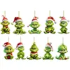 2023 Producto Nuevo Transfronterizo Decoración Navideña Grinch Colgante Dibujo Animado Colgante Árbol de Navidad Interior de Coche Navideño