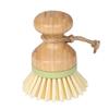 Cepillo para Ollas de Bambú Transfronterizo Hogareño Mango Largo Lavavajillas Antiadherente Mango de Madera Cepillo Cepillo de Limpieza Cepillo para Frutas y Verduras de Exterior