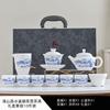 Conjunto de Chá de Jade Gordura de Carneiro Personalizado Novo Elegante Utensílio Doméstico Bule de Porcelana Branca Tigela Coberta Xícara de Chá Kung Fu Elegante