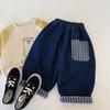 Calça Jeans Bangcheng para Meninos Roupas de Outono 2025 Nova Primavera e Outono Infantil Calça Solta Retrô Meninos Outono Perna Reta