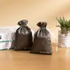 Bolsa de Satén Personalizada de Fábrica Peluca Regalo Bolsa de Almacenamiento con Cordón Satén Bolsa de Satén Impresión Personalizada