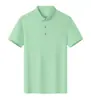Directo del FabricanteSecado Rápido Cuadros Solapa Color Sólido Casual Exterior Nuevo Estilo Unisex Camisa Polo Recomendación Principal Versión Pública