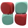 Colador de molienda con forma redondeada color sólido dados esponja eva cuadrada impresión de patrón de dados eva
