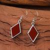 Pendientes de Colgante Geométricos de Moda Sencillos de Venta Caliente Transfronterizos, Pendientes Versátiles de Rombo Rectangular Coloridos de Nicho Único para Mujeres