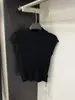 Suave camiseta de punto para mujer de estilo coreano, color caqui, cuello redondo, manga corta, nueva, corte ajustado, versátil, para usar como base
