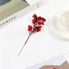 Acessórios de ramo de flor e fruta artificial de Natal, decorações de feriado, frutas vermelhas, azevinho, acessórios de fruta da sorte, fabricante de origem transfronteiriça