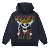 Jaqueta moletom com capuz masculina estilo retrô americano outono e inverno, lavada, desgastada, algodão pesado