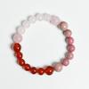 Venta Caliente Transfronteriza Pulsera de Cristal Natural de 12 Constelaciones Colgante de Piedra de Doce Estrellas Citrino Ágata Roja para Hombres y Mujeres