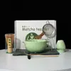 Juego de Té Matcha Cerámico de Alta Calidad Estilo Japonés Transfronterizo Tazón Sencillo con Pico Tazón Rosa para Matcha con Pico Juego