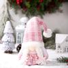 Muñeco Duende Rosa Navideño Nuevo Muñeco Tejido con Lentejuelas Adornos Decoraciones Navideñas Fabricante Mayorista