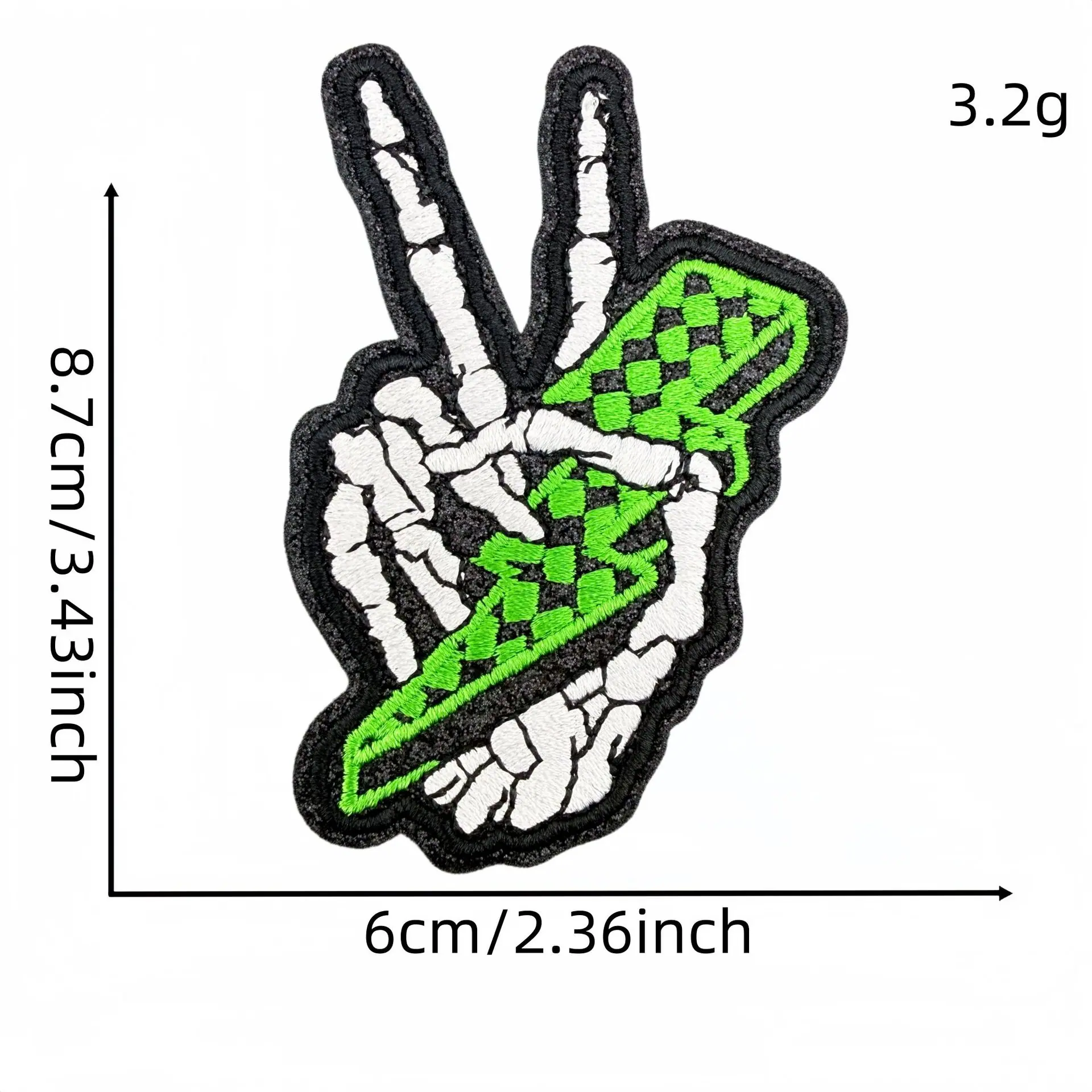 骷髅手布贴6#