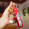 Chaveiros de Borracha Macia Série de Natal Véspera de Natal Desenho Animado Chaves de Carro Papai Noel Pingente 3D Pequenos Presentes