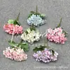 Pequenos buquês de hortênsias, flores artificiais para casamentos, arranjos de casamento, arranjos florais, peônias, flores de seda, arranjos de flores, flores decorativas