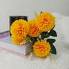 5 cabeça bola crisântemo flor artificial pequena flor falsa casa crisântemo flor de seda dente-de-leão flor decoração de casamento enfeites atacado