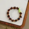 Pulsera DIY Estilo Vintage de Granos de Café Naturales Premium, Imprescindible para Puestos de Cafeterías, Pulsera con Aroma Fuerte de Huella de Gato al por Mayor
