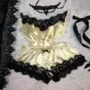 Atacado Europeu e Americano Comércio Exterior Tubo Peito Gelo Seda Pijama Feminino Verão Coreano Tentação Sexy Pijama Feminino Verão Gelo Seda Roupa Íntima