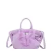 Bolsa Súper Felpuda de Invierno Nueva para Mujer Transfronteriza Color Helado Bolso Bandolera Felpudo Ins Nicho Bolso Cruzado Peludo