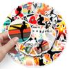 50 Adesivos Kung Fu Taijiquan Esportes À Prova D'água Decorativo Copo de Água Papelaria Computador Adesivos Estilo Chinês Transfronteiriços