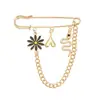 Joias Transfronteiriças Europeias e Americanas Pingente Broche Elemento Flor Coração Cobra Acessórios de Alfinete Estilo Retro Ins Feminino para Roupas
