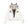 Chaqueta Acolchada Gruesa con Capucha Estampado de Leopardo Retro Americana para Hombres y Mujeres Invierno 2025 Chaqueta de Algodón
