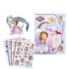 Libro de Pegatinas de Dibujos Animados de Disney Princesa Mickey Impermeable Autoadhesivo Regalo Infantil Manualidades de Papel