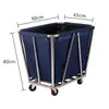 Carrito Cónico de Lino Habitación de Hotel Carrito de Trabajo de Limpieza de Acero Inoxidable Carrito para Puerta con Almacenamiento Desmontable Carrito de Mano para Hotel