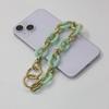 Cadena para teléfono móvil con perlas de estilo coreano para mujer, colgante con cuentas mixtas, cordón corto para teléfono móvil, correa de muñeca resistente a caídas