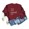 Amazon Moda Europea y Americana Mujer Tops Letra Lo Siento No Puedo Béisbol Cuello Redondo
